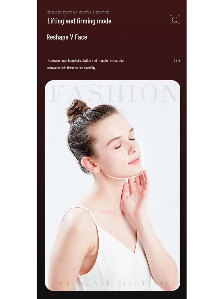 Microcurrent Essence Facial Lifting & Firming Beauty Device with Radio Frequency Skin Rejuvenation