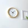 KATOMOKU Muku Clock 13 Hinoki Wall Clock Continuous Second Hand km-130HIRC 220mm (Radio Clock)