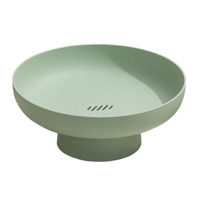 Bol de Fruta Simple Multifuncional de Plástico para Snacks Frutas Plato con Drenaje con Base Extraíble para