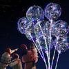 5/10Pcs Luminous Bobo Balloon Transparent LED Light Up Balloons Helium Flashing Balloons for Party Birthday Wedding