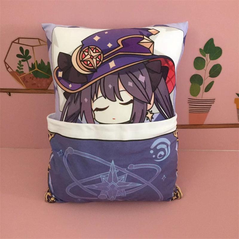 36cm Genshin Impact Quadratisches Kissen Kamisato Ayato Kazuha Shikanoin Heizou Yae Miko Spiel Anime Schlafendes Stofftier Kissen Puppe Spielzeug