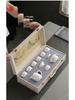 Mutton Fat Jade Kung Fu Tea Set with White Porcelain Teacups - 2025 Gift Box for Elders Souvenir