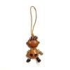 Cow Leather Rocking Boy Bag Charm Car Hanging Decoration Funny Bag Pet Rock Luggage Accessory Personalized Bag Pendant