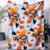 Heart Print MickeyMinnie Cute Cartoon Couple Print Fleece Blanket for Adult Quality Super Warm Blanket for Travel Picnic Home