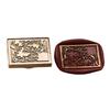 Antique Embossed Seal Stamp Head  with Umbrella Fish Flower Heart Pattern for Seal Envelope Card Scrapbook Decoration