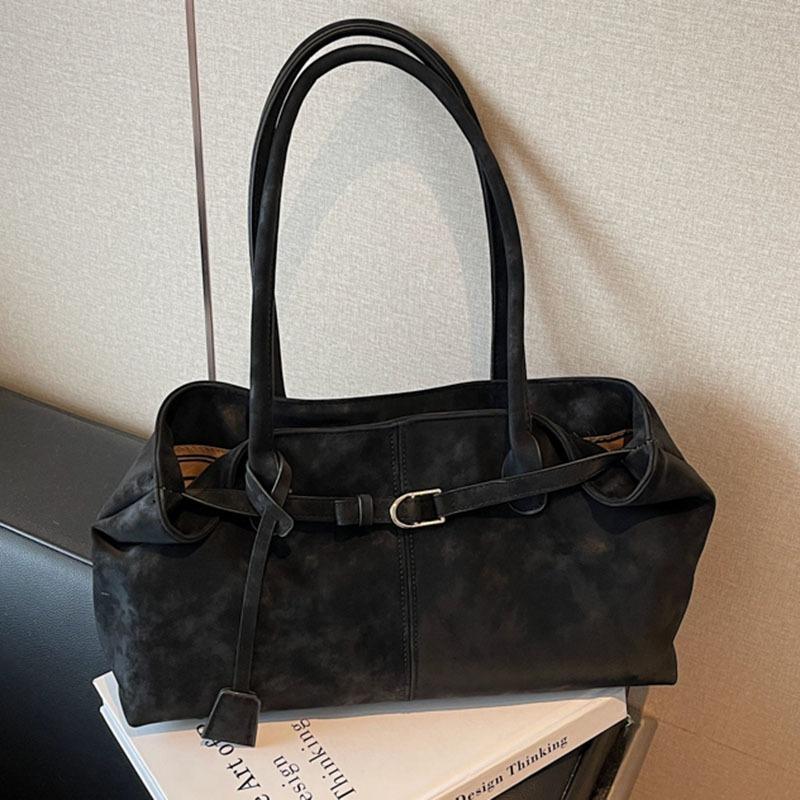 Retro Bag Women's Large-capacity New Autumn and Winter Casual Shoulder Underarm Bag Textured Commuter Tote Bag