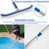 3Pcs Swimming Pool Brush Set Lightweight Aluminum Handle Pool Brush Bathroom Sponge Cleaning Brush Floor Ceramic Tile Clean Tool