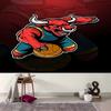 1pc Chicago Bulls logo Tapestry, Living Room, Bedroom, Office, Party Decor, Ideal Festive Gift