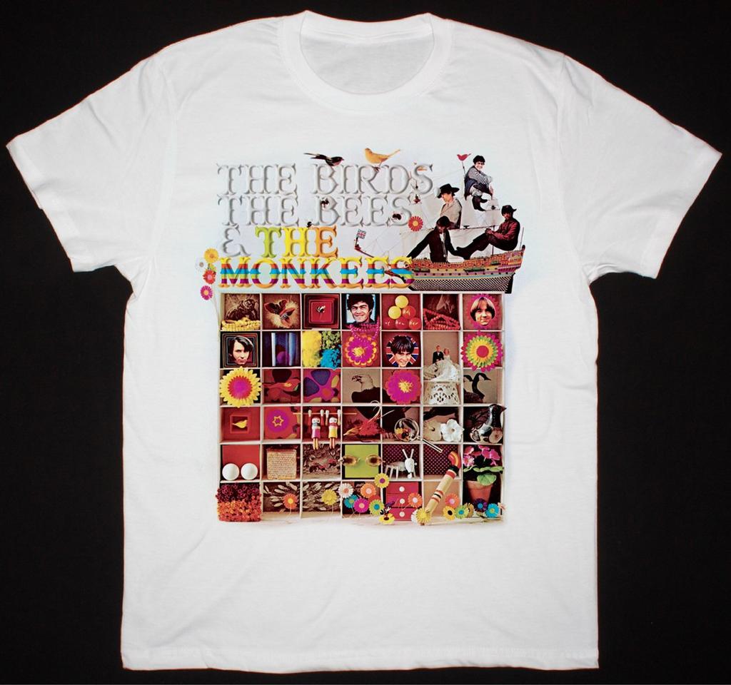 The Birds, the Bees & the Monkees Shirt Short Sleeve White unisex S-5XL