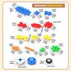 Kids DIY Building Blocks Set Colorful Interlocking Plastic Construction Toys Educational Puzzle Toy for Boys and Girls