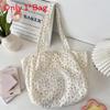 Floral Polyester Tote Bag For Women With Large Capacity And Card Pocket