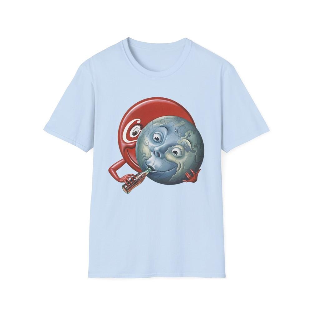 

1950 world and friend coke suckling the earth by boris artzybasheff tshirt 2XL