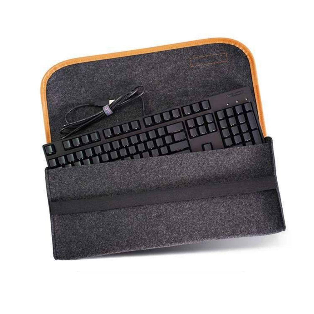 Large Capacity Keyboard Carrying Case Soft Mechanical Keyboard Bag Keyboard Felt Bag Home