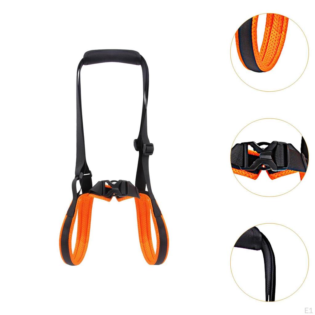 Justerbar Hundlyftsele med Handtag, Mobilitetshjälp för Promenader och Trappklättring