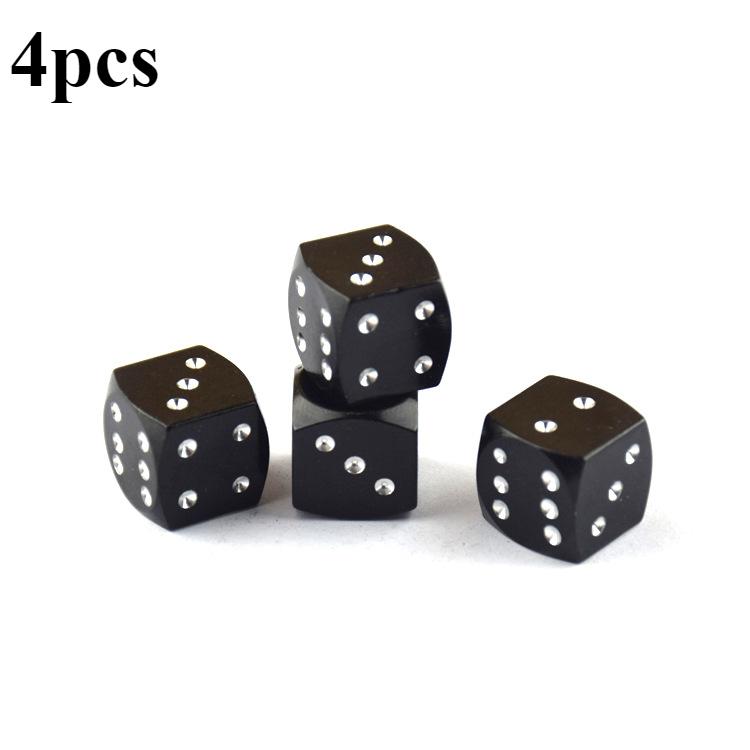 Aluminum Dice Tire Valve Caps Wheel Stem Tyre Tire Car Truck Motocycle Bike Dustproof Air Valve Dust Cap Cover Auto Accessoires