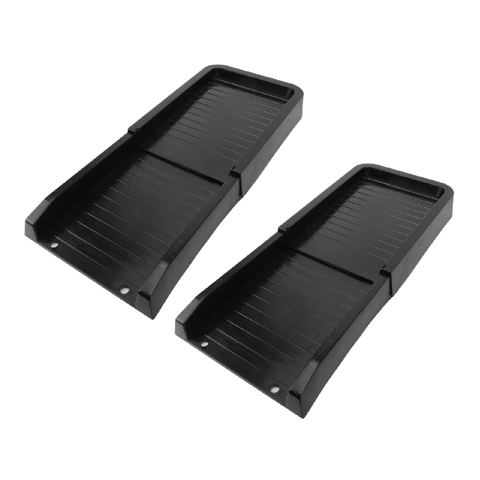 

2pcs Downspout Blocks Black Rain Water Drainage Downspout Extensions with Ground Nails for Gutters