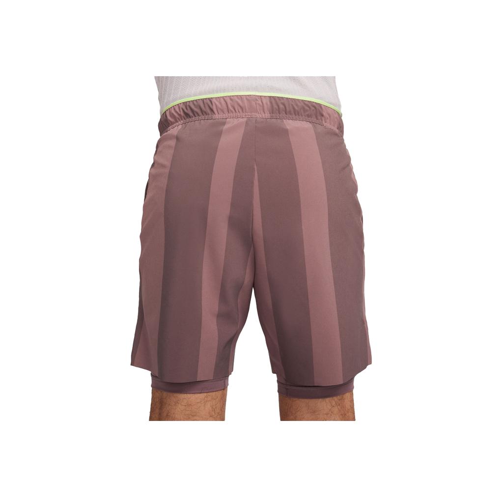 Nike Court Slam Logo Color Block Tennis Casual Shorts Men Shorts Smoky-Gray FD5219-208