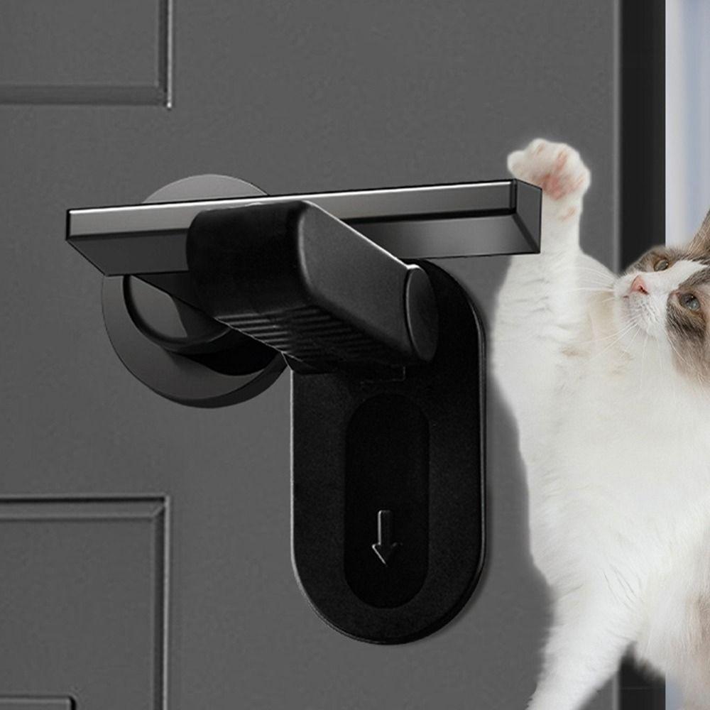 Anti-pinch Child Safety Lock ABS Safety Protection Buckle New Door Handle Lock  Door Handle