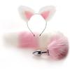 Meilang Ears Fox Tail Butt Plug Metal Anal Plug Sex Toys Adult Toys Couple Sex Product