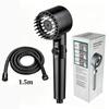 High Pressure Filter Shower Head 3 Modes One-key Stop Water Massage Clean Powerful Pressurized Shower Nozzle