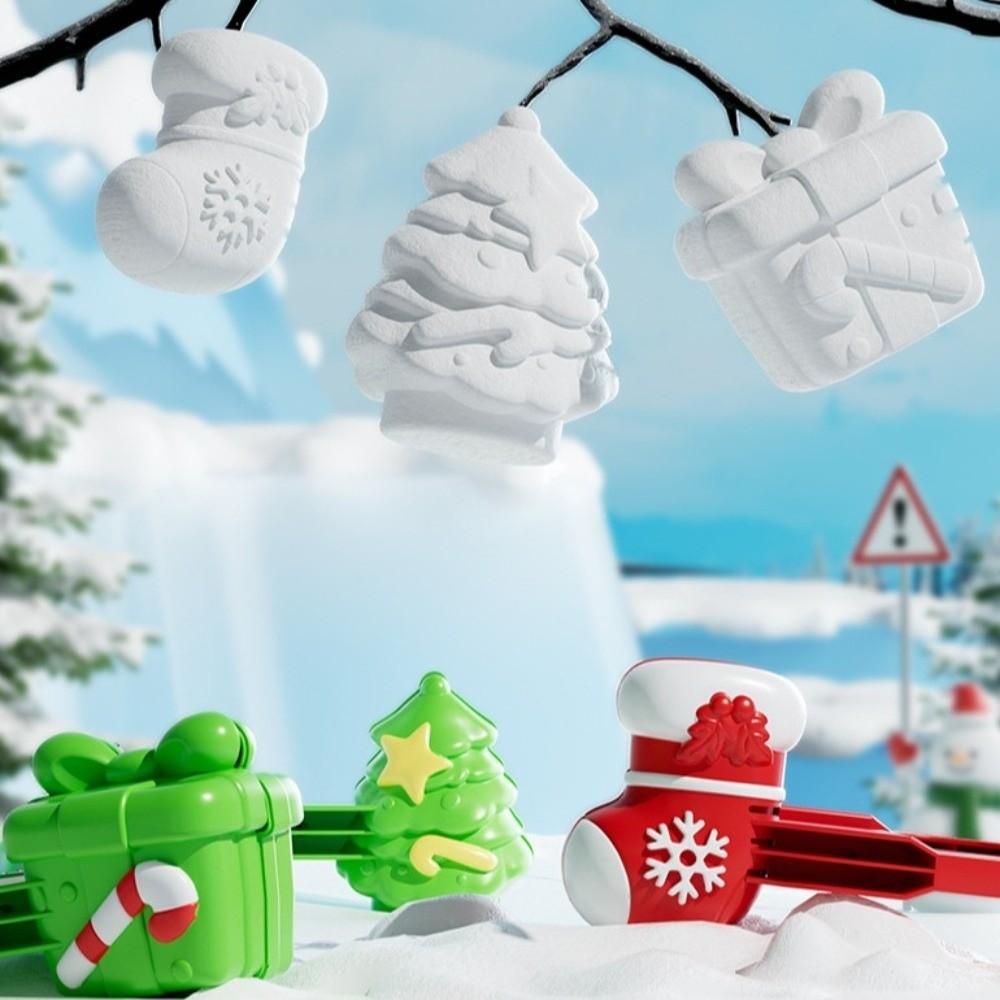 Montessori Christmas Snowball Clip Winter Summer Dual Use Snowman Pile Outdoor Toy Halloween