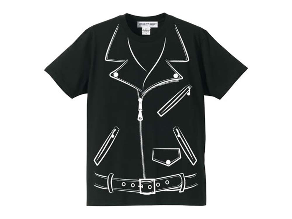 

[SPEED ADDICT] Trompe-l oeil W Riders T-shirt (Trompe-l oei W Riders T-shirt) S/S Black XXXL