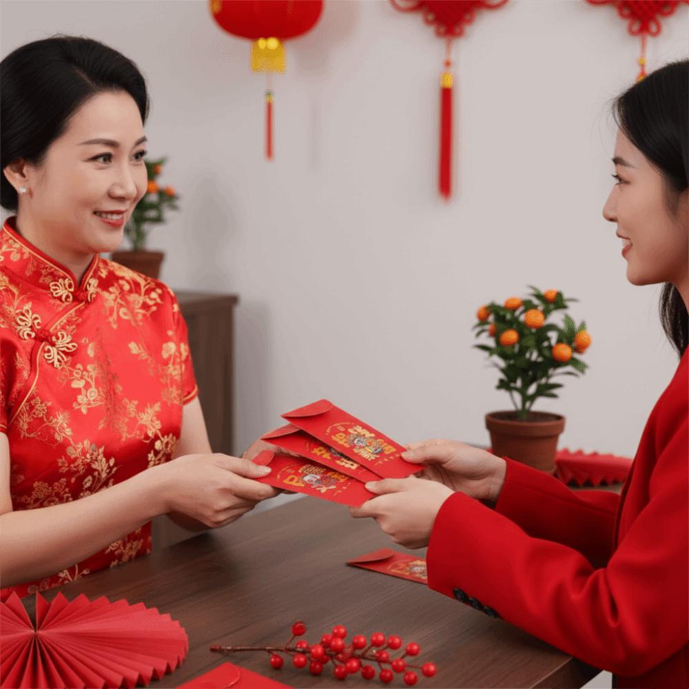 Chinese Style Lucky Money Pocket Paper Hong Bao Lucky Money Red Bag  Spring Festival