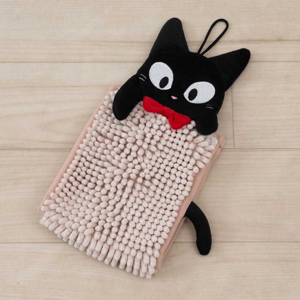 Senko Delivery Service Fluffy Jiji Hand 15 x 20 cm using the mall 65720 Kiki's Towel, Approx. (when section), Pink, Absorbent, Quick-Drying