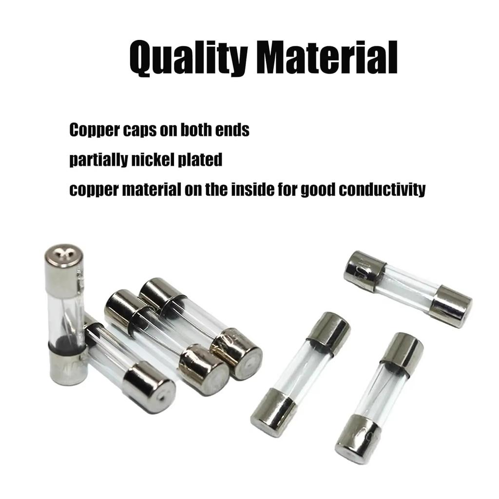 100/72pcs Car Fast-blow Glass Fuses Car Glass Tube Fuses 0.2-20A 0.5-30A Assorted Kit for Car Light Inflator vacuum Cleaner Fuses4
