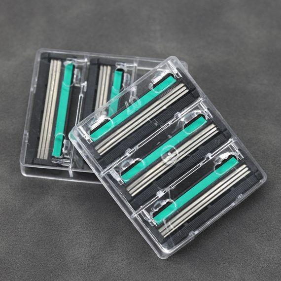 

3-слойная ручная бритва для мужчин с триммером для бороды и держателем 2-слойных лезвий 6 blades