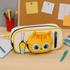 Large Capacity Pencil Case Portable Pen Box Practical Gift 3D Cat Pen Bag  Daily Use