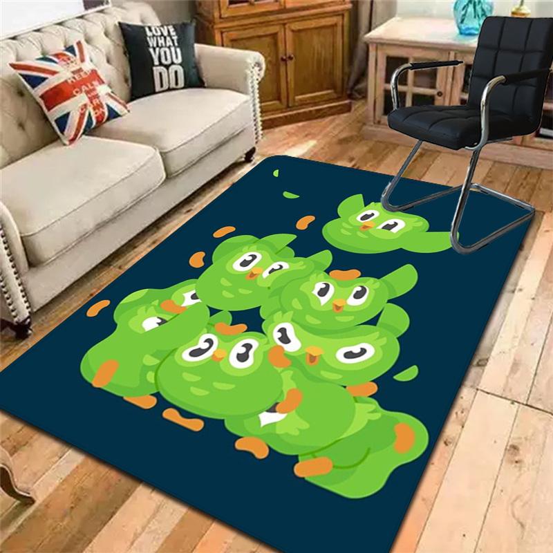 Doolingo-inspired Rug Floor Mat for Living Room or Bedroom Soft and Comfortable Carpet a Gift for Birthday and Holiday.