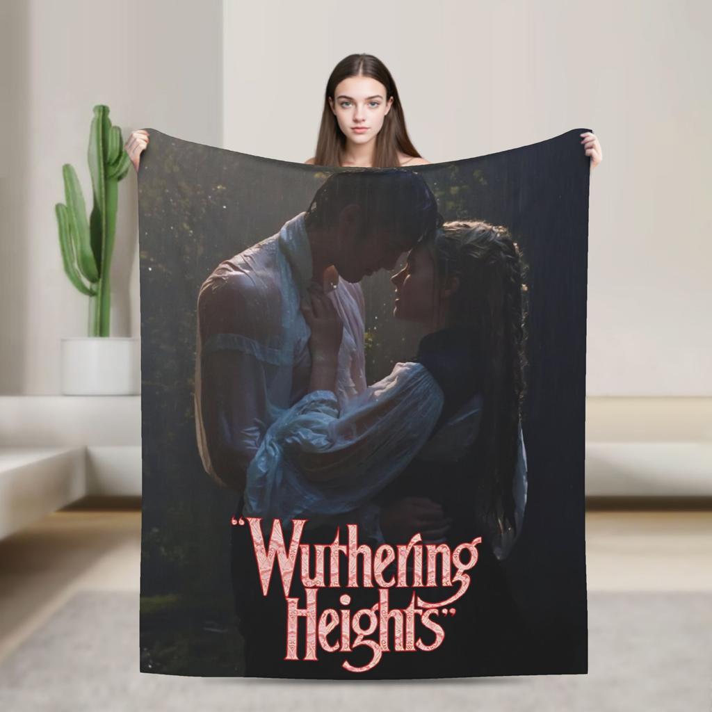 Wuthering Heights 2026 Movie Blanket Multiple Sizes Soft Fuzzy Plush  Throw Blankets for Sofa Couch and Bed