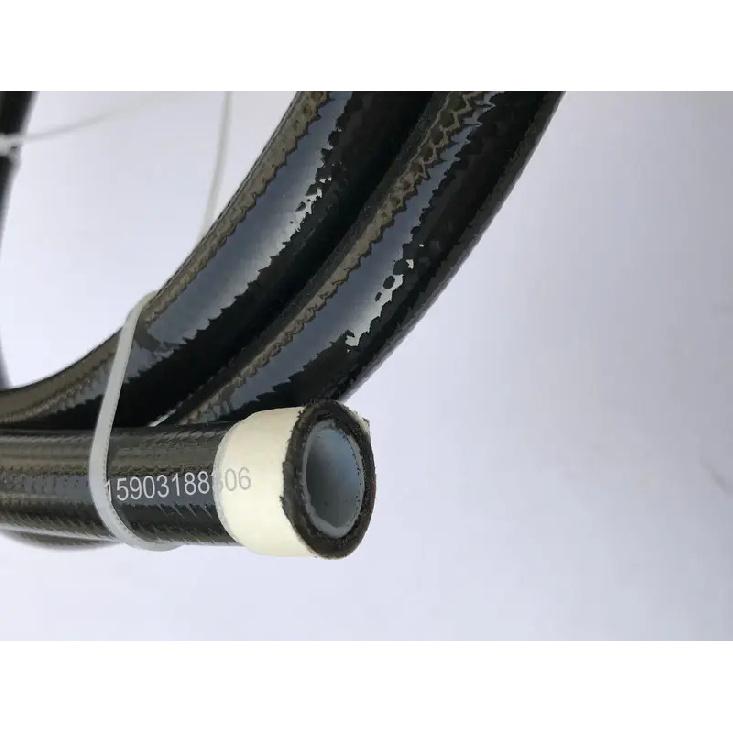 PU Coated AN-6  Stainless Steel Braided E85 AN6 PTFE inner Oil Line Fuel Hose 1M