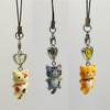 Lovely Cartoon Cat Key Chain Charming Feline Pendant Anti-Lost Chain Jewelry