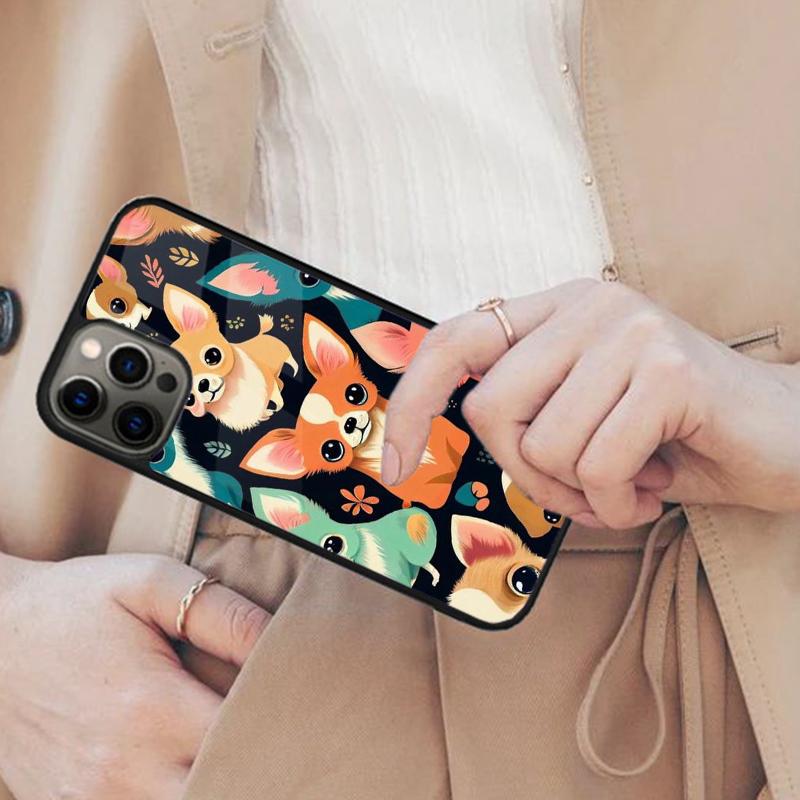 Cartoon Chihuahua Dog Magnetic Phone Case For APPLE iPhone 17 Air 16 14 13 12 Pro Max 15 Plus Wireless Charge With MagSafe Cover