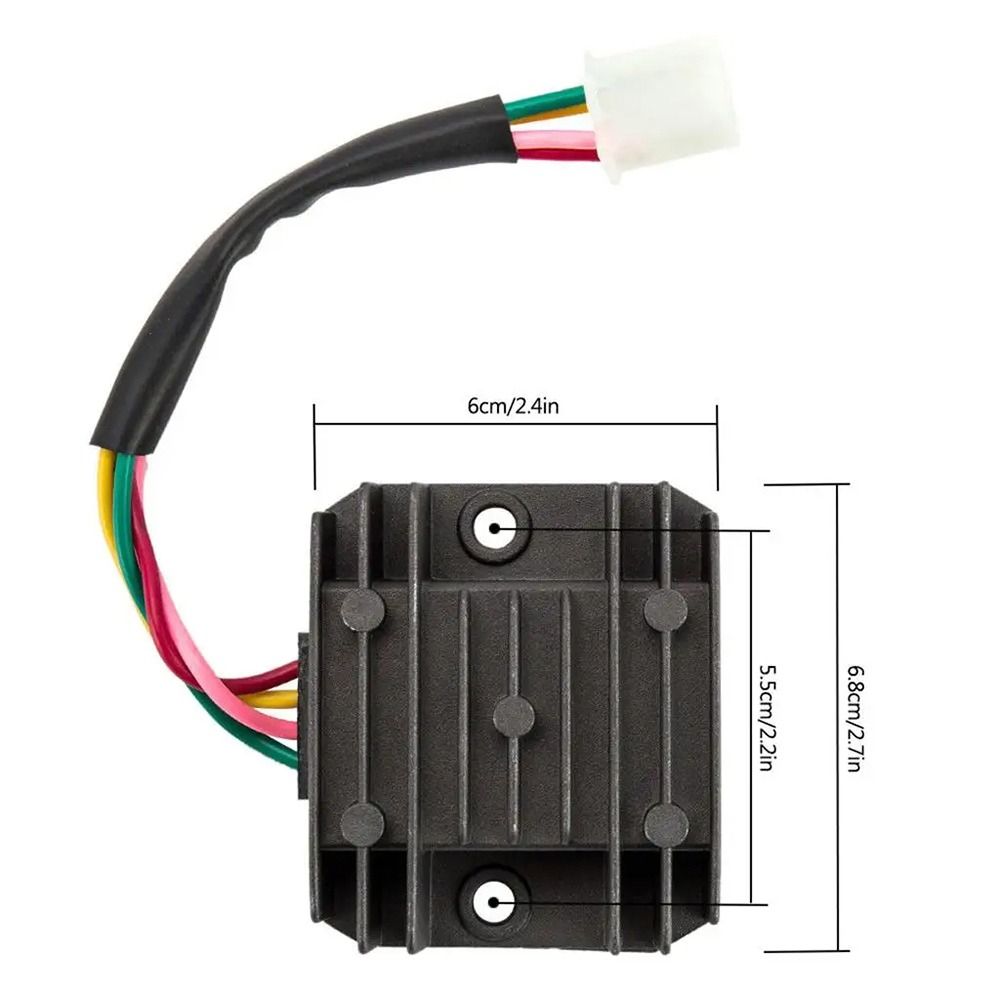 1Pcs 4 Wires Regulator Rectifier 4 Pins 12V Full Wave Regulator Aluminium Motorcycle Scooter Accessory