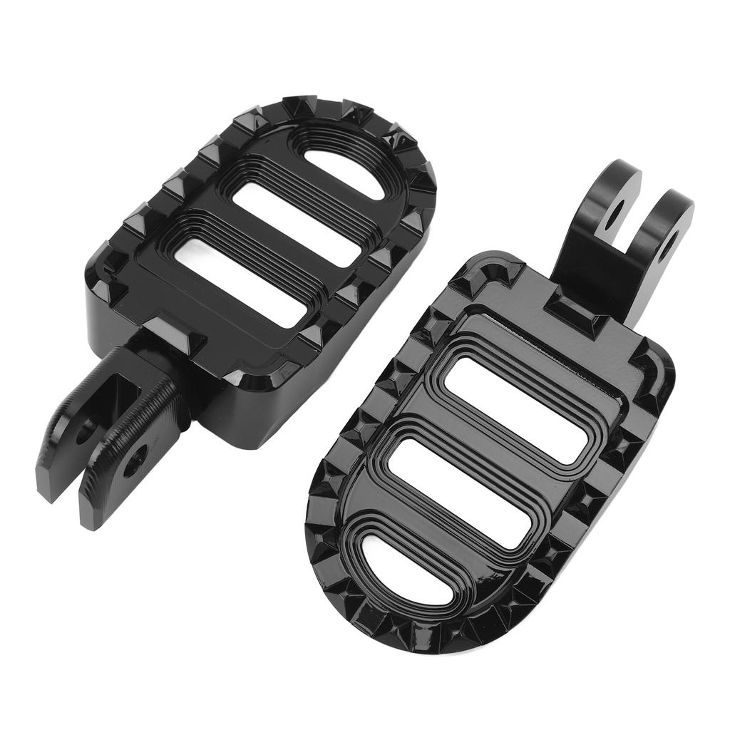 1 Pair of Front Foot Pegs Aluminum Anti Slip Motorcycle Front Footrest Pedal Set for Motorbike