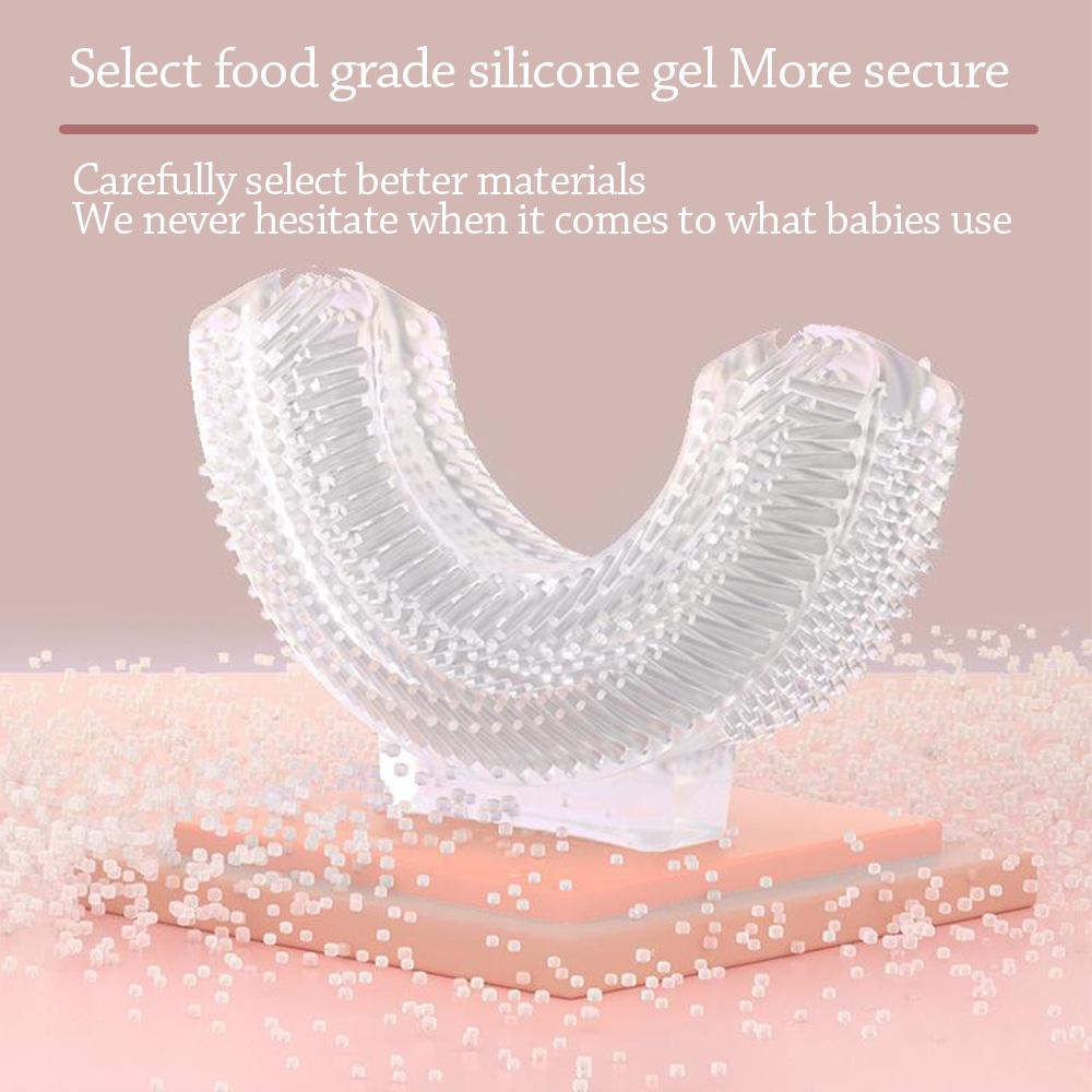 2-6 Years U-shaped Sonic Cleaning Toothbrush Baby Toothbrush  Toothbrushing Tools