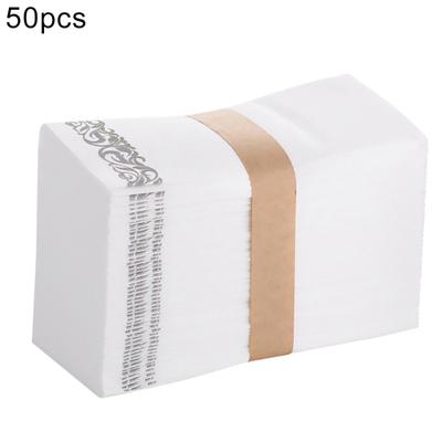 50ks Jednorázové ubrousky na ruce Domácí Hotel Restaurace Látkový papírový ručník