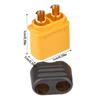 High Conductivity XT60H Plugs Male Female Connectors Set For Model Enthusiasts Simple Welding Process XT60H Connectors