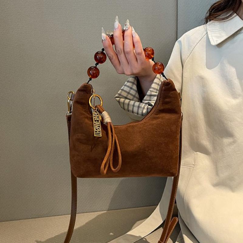 New Super Popular Niche Leopard Print Shoulder Bag for Women  High Quality Versatile Pearl Chain Crossbody Bags for Women