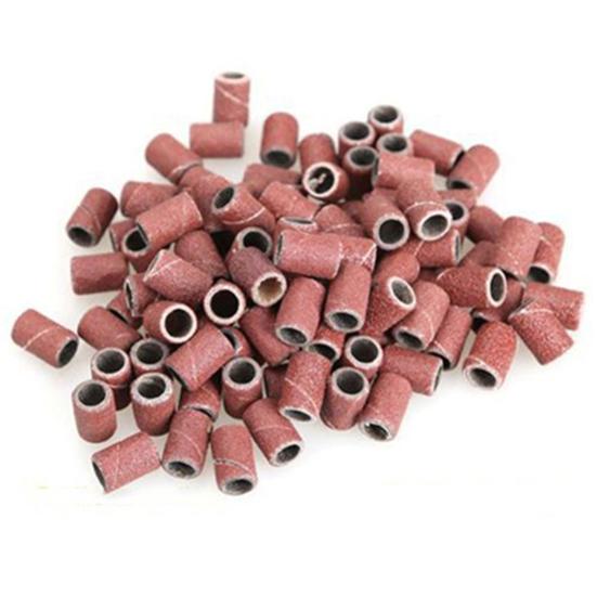 50 Pcs Sanding Wheel Nail Band Grinding DIY Art Pedicure Sander Sandingsleeve