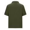Women Casual Shirt Loose Fit Short Sleeve Button Up Top Cotton Linen Blend Fashionable