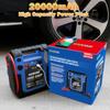 1800A Car Jump Starter with Air Compressor 20000mAh 12V Battery Pack Booster 6.0L Gas/Diesel 260 PSI Tire Pump Multi-Function J