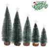 Mini Artificial Christmas Green Cedar Led Lights Pine Needle Tree Christmas Decorations Desktop Ornament Gifts Christmas Tree
