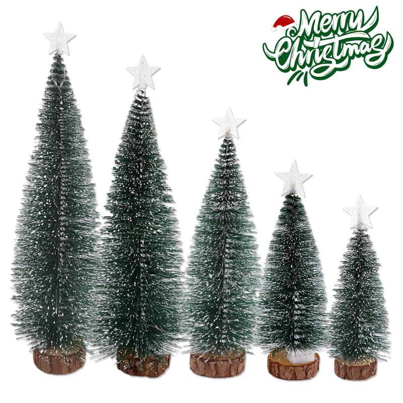 Mini Künstlicher Weihnachtsbaum Grün Zeder LED-Lichter Kiefernnadelbaum Weihnachtsdekorationen Tischschmuck Geschenke Weihnachtsbaum