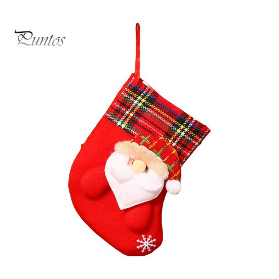 Christmas Stocking Cartoon Shape High Capacity Three Dimensional Wear Resistant Decorative Super Soft Merry Xmas Socks Gift Candy Bags