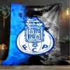 1 Stück FC Porto Design Bedruckte Weiche Flanelldecke Überwurf für Schlafzimmer Wohnzimmer Sofa Camping Reise Fan Geschenke Weihnachtsgeschenke