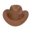 Western Cowboy Top Hat Spring And Autumn New Jazz Hat Big Brim Pentagram Belt Accessories Felt Hat Men And Women